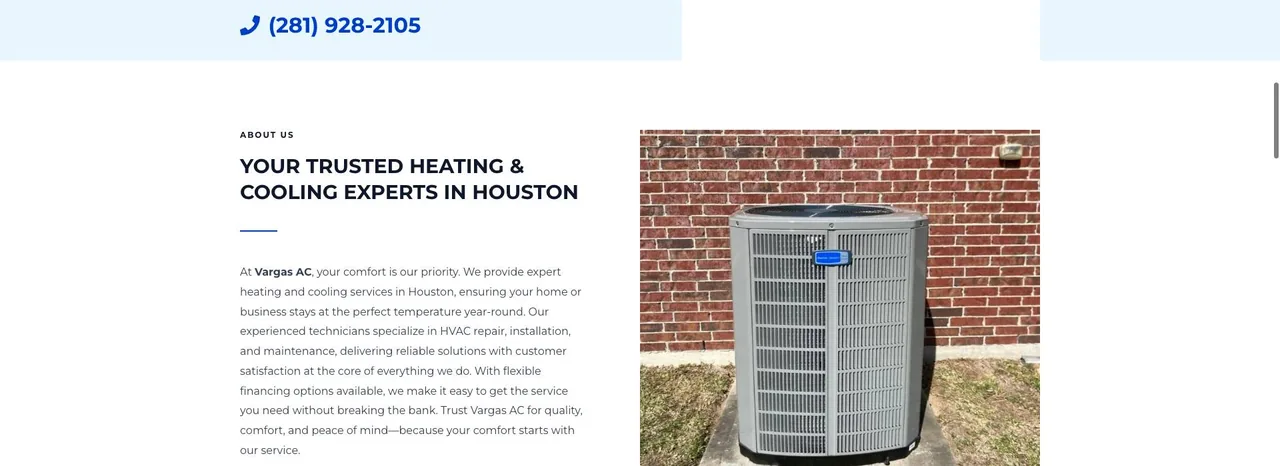 Vargas Heating & Cooling Service cover